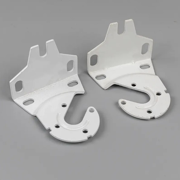 What is the main function of baking white paint on the aluminum alloy surface of Bracket for Outdoor Awning?